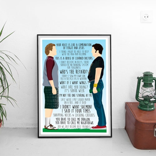 STEPBROTHERS Movie Quotes A3 Wall Art Print Poster Etsy