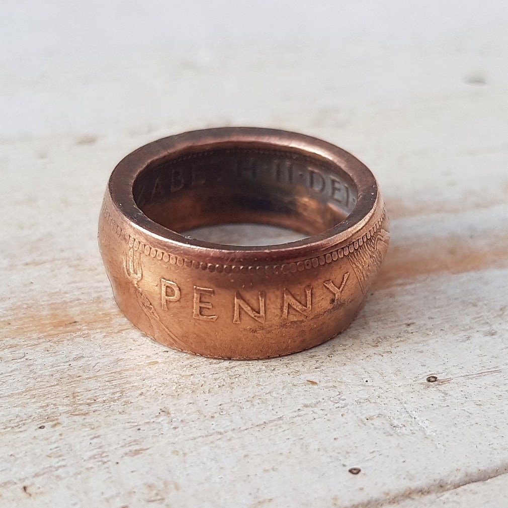 Copper penny ring sale