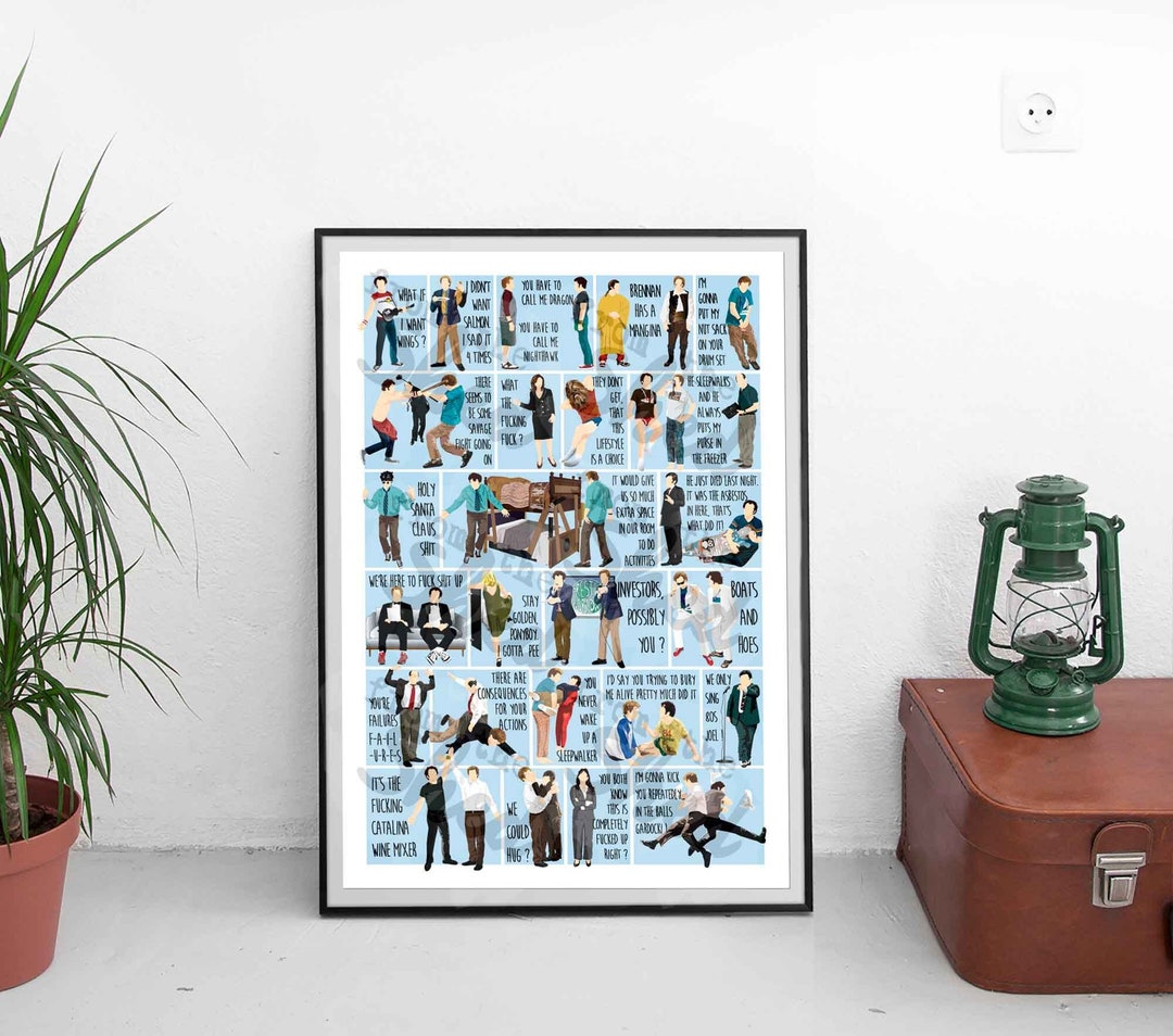 STEPBROTHERS Movie Character Quotes Wall Art Print Mancave Poster Will