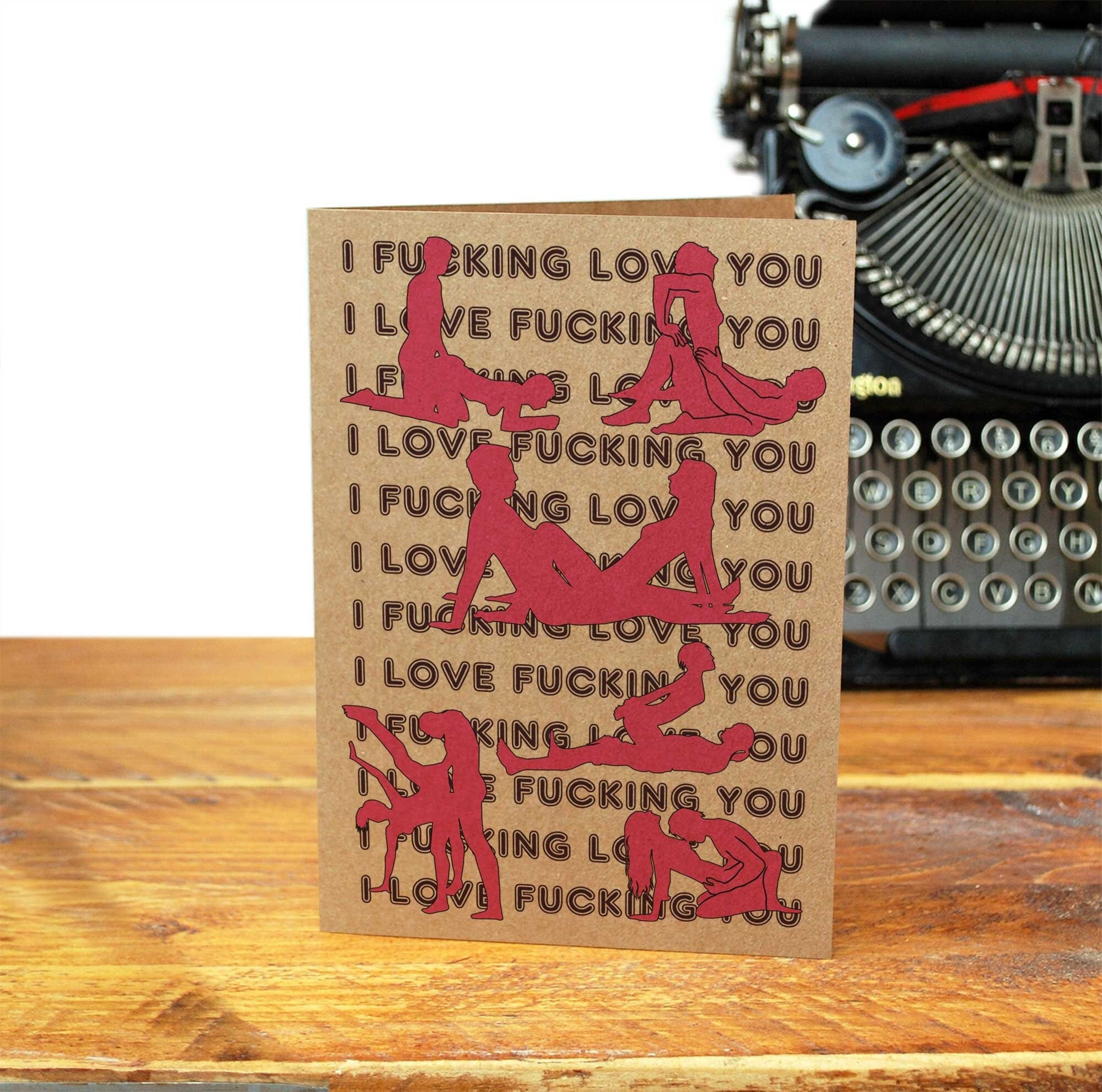SEX I Fucking LOVE You I Love FUCKING You Greeting Card picture