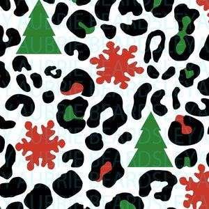 Christmas Svg, Christmas Png, Leopard Svg, Cheetah Svg, Christmas Leopard Svg, Cheetah Png,  Leopard Print Svg, DIY Crafts Gift Ideas