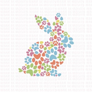 Pâques SVG, SVG de lapin, chien de Pâques, Joyeuses Pâques Svg, printemps SVG, Pâques chemise Svg, impression de patte sublimation Design téléchargements chat animaux cadeaux