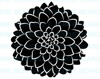 Download Dahlia Flower Svg Etsy