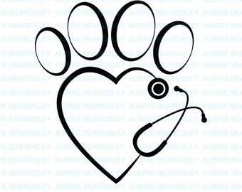Download Stethoscope Paw Svg Etsy