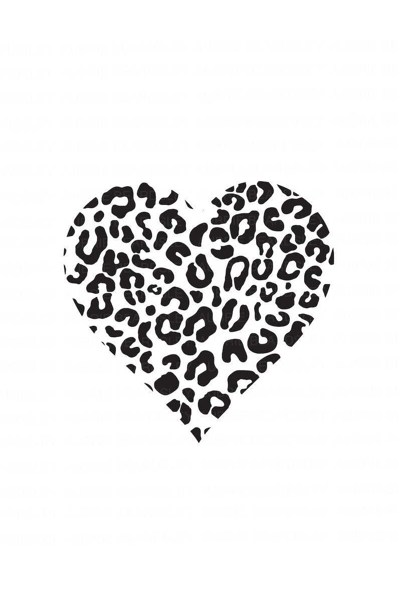 Download SVG Cut Files Cricut Pattern Leopard SVG Heart Svg | Etsy