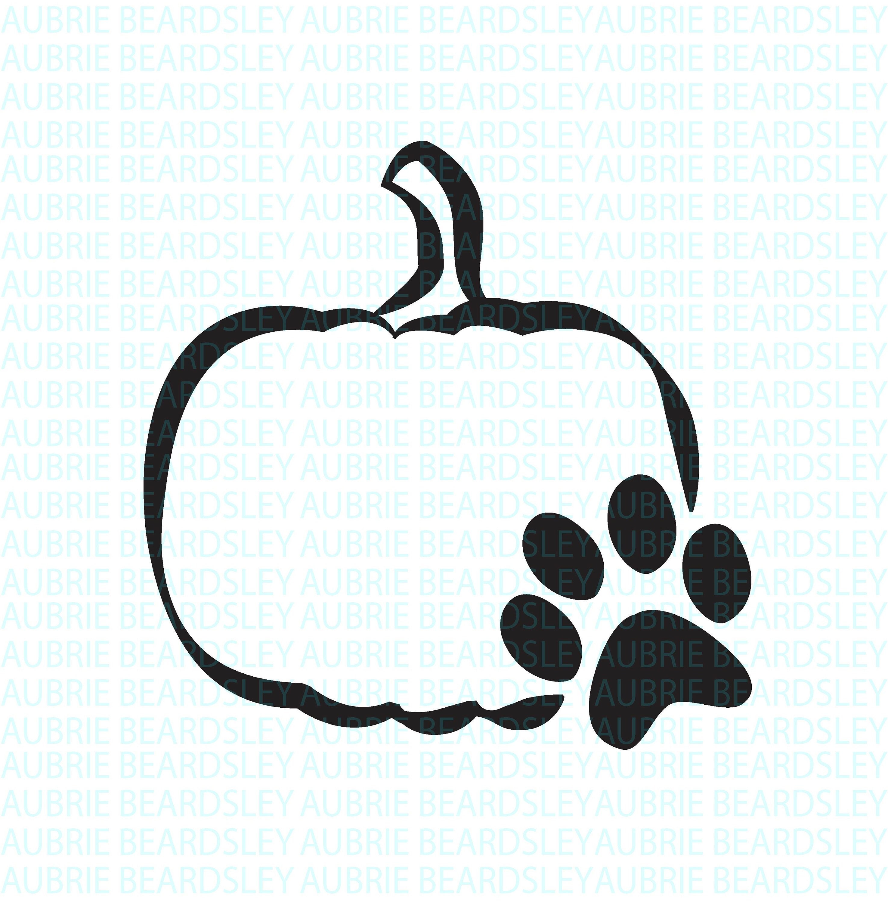 Dog Paw Print SVG Cutting File Pumpkins Svg Halloween Fall Etsy