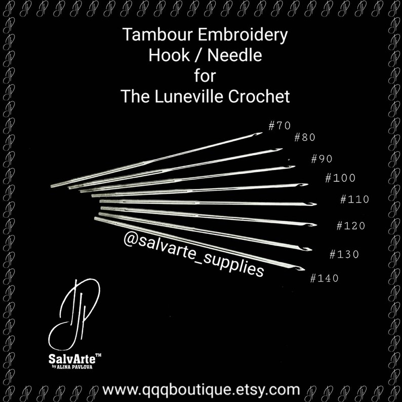 Original Tambour Beading Embroidery Needle Hook Crochet de Etsy