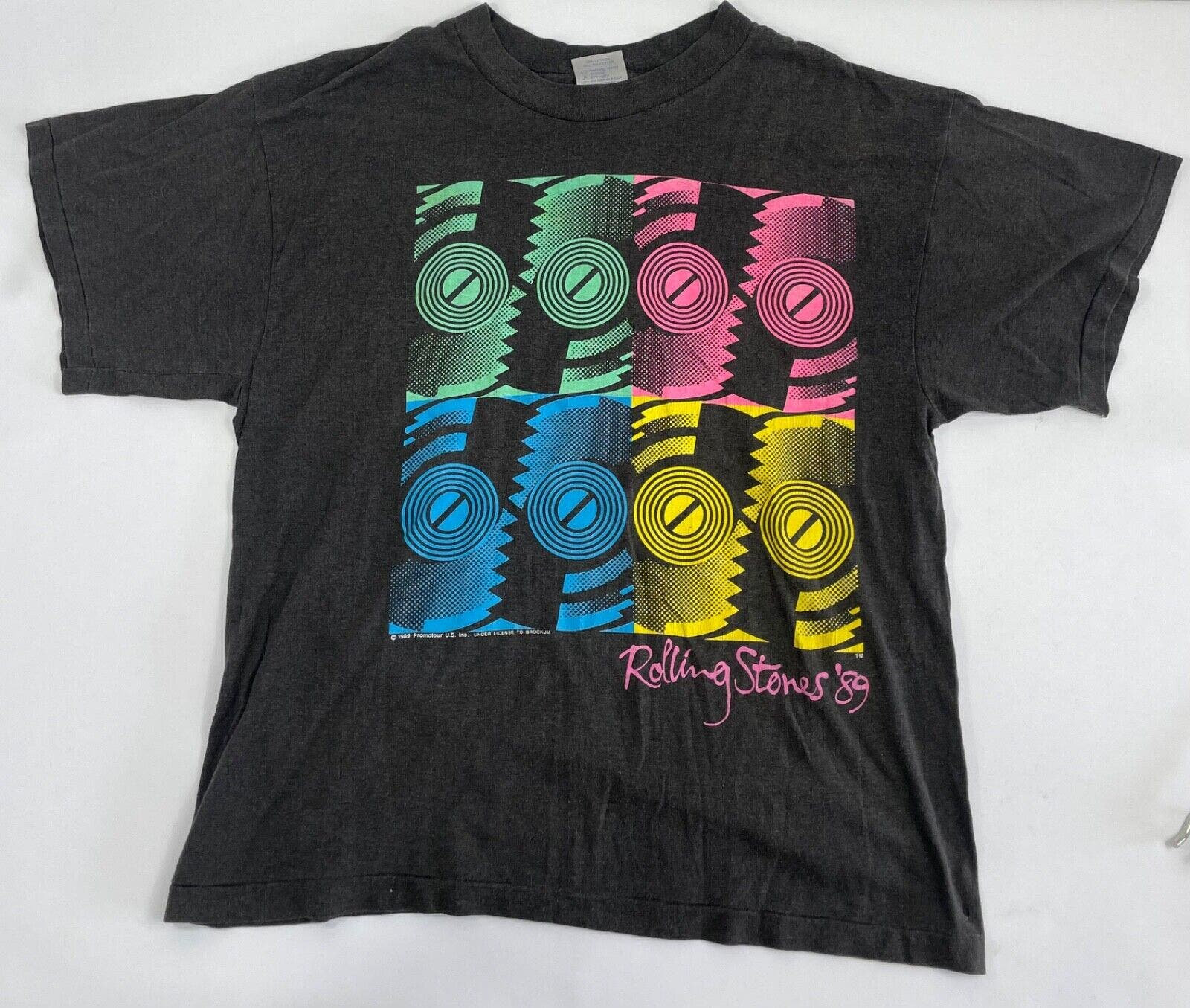 The Rolling Stones Tシャツ XL BROCKUM Vintage Rare Brockum Rolling Stones Voodoo Lounge Tour 94/95