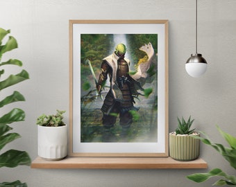 Samurai Piccolo Art Print