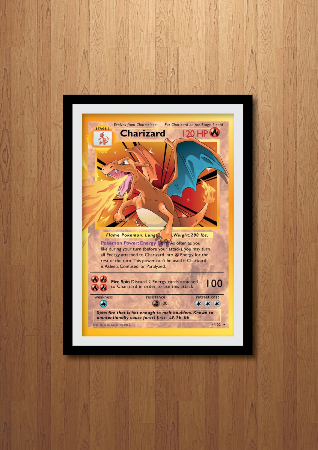 Quadro e poster Charizard - Pokemon - Quadrorama