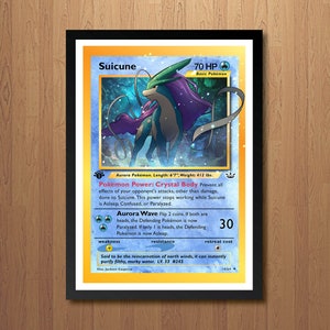 Suicune Giant Pokemon Card Art Print image 2