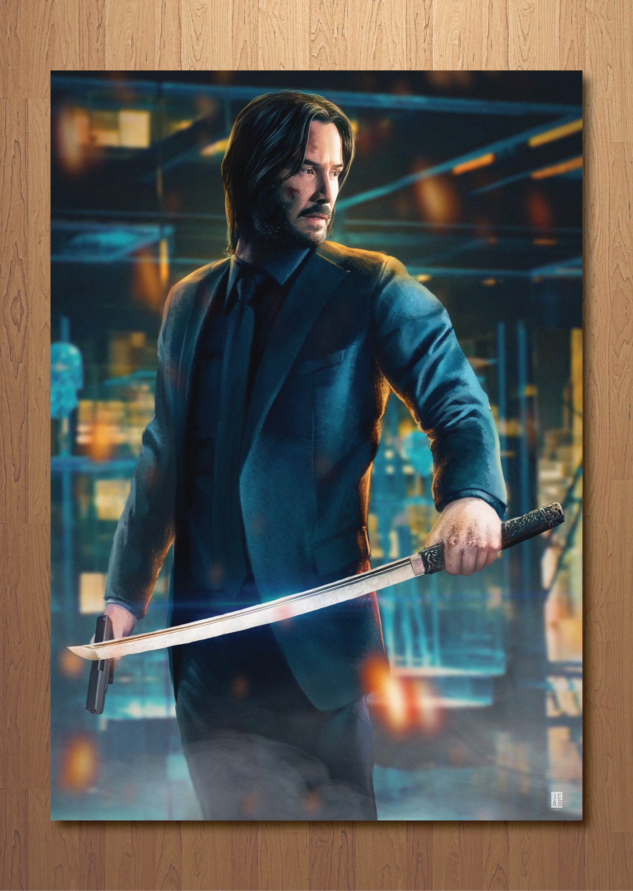 Keanu Reeves John Wick Grey Suit for Sale - Hleatherjackets