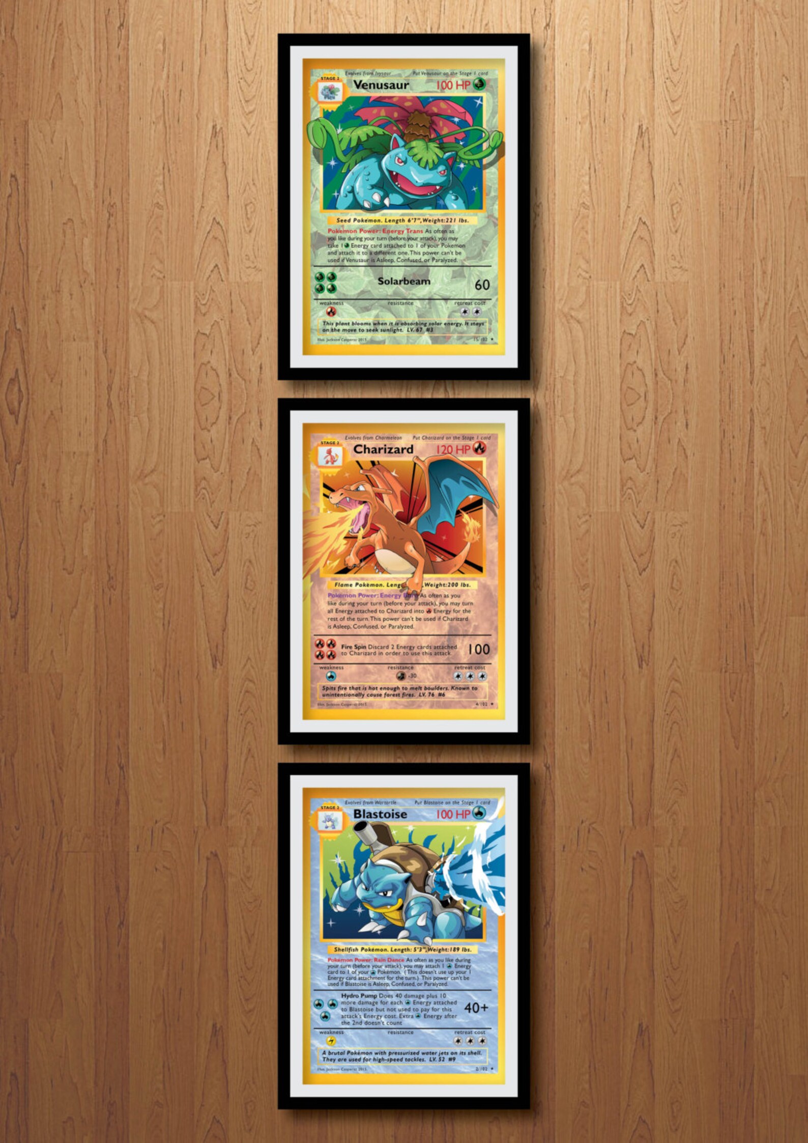 Charizard Giant Pokemon Card Art Print Etsy Australia