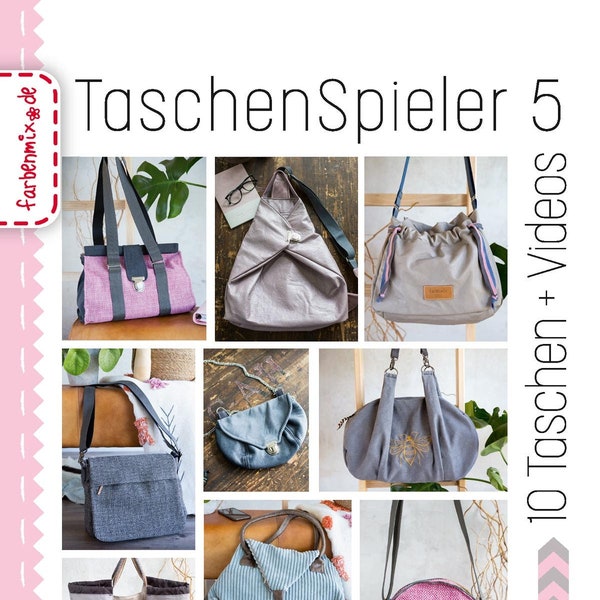 Taschenspieler 5 von Farbenmix mit 10 Taschen Schnittmustern