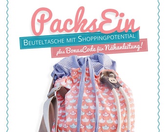 Packs Ein Einkaufstasche Papierschnittmuster