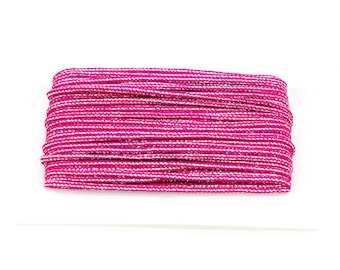 Flechtkordel Glitzer 5mm pink