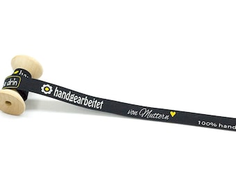 Webband Unikat Handmade schwarz