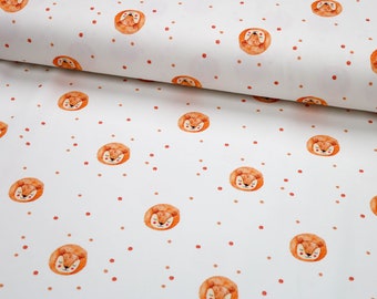 Baumwoll-Jersey Digital Druck - Löwe ecru - zum nähen von Kinderbekleidung