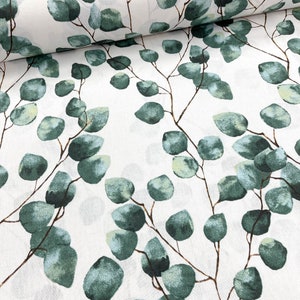 Stoff Dekostoff Eukalyptus Leaves image 1