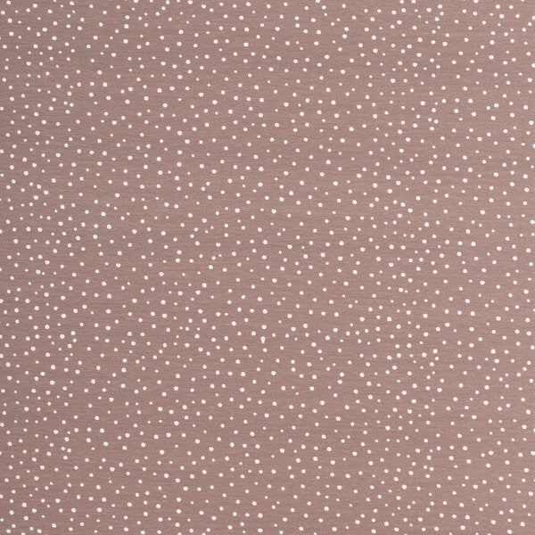 Stoff Baumwolljersey Snowflakes by Lila Lotta taupe