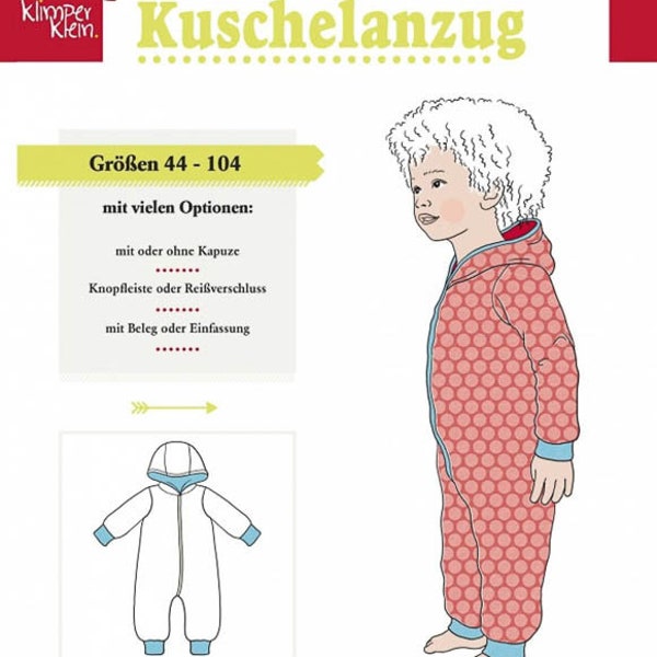 Kuschelanzug Klimperklein Papierschnittmuster