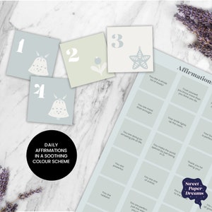 Positive Affirmation Advent Calendar for Adults | Affirmation Cards ...