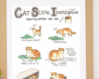 CSI Cat Scene Investigation: Funny Cat Poster