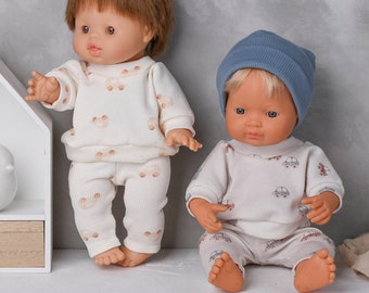 32-36 cm Minikane-Puppe | 2-teiliges Set mit Autos | Minikane-Puppenkleidung, Vêtement poupée paola reina, Puppenkleidung