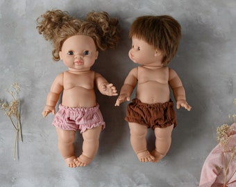 10 colors bloomers double gauze  | Boy doll clothes, Miniland doll clothes, Vêtement poupée paola reina, Puppenkleidung,