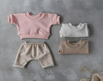 2pieces set swetshirt and baggy | Minikane clothes, Paula Reina clothes, Baby doll clothes, Gender neutral toys
