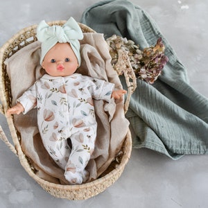 28 cm soft body doll Minikane Sleeper footed romper spring mood Minikane soft body, Vêtement poupée paola reina 28 image 2