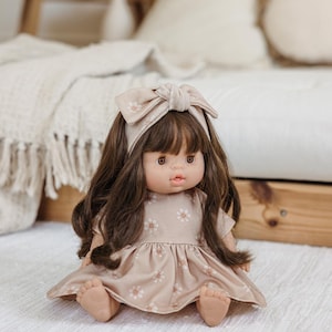Floral Doll Dress: Boho Meadow Outfit for Minikane & Dinkum Dolls