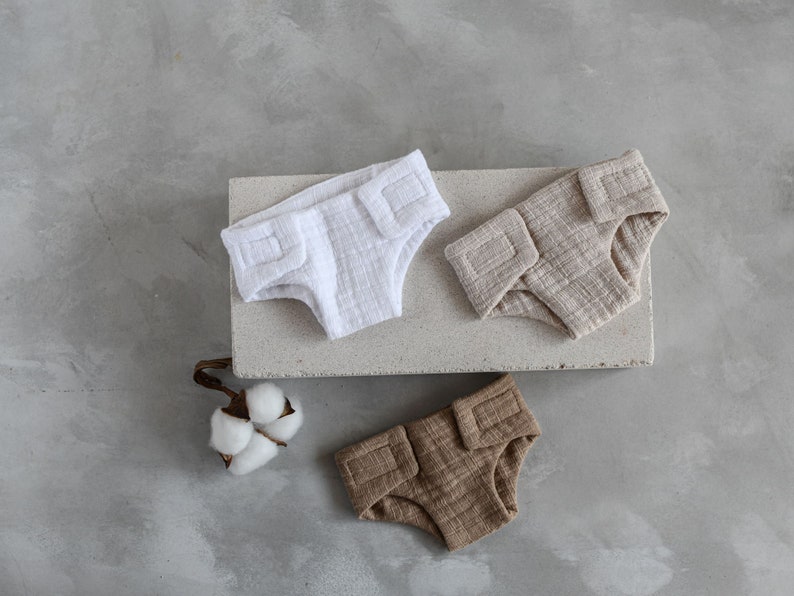1 x doll diaper muslin linen look | Minikane doll diaper, Miniland diaper, Minikane soft body diaper, doll nappies,