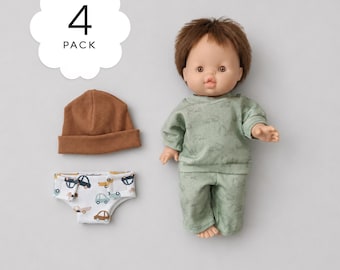 Oversized for smallest hands, Paola Reina Minikane clothes - khaki digger print