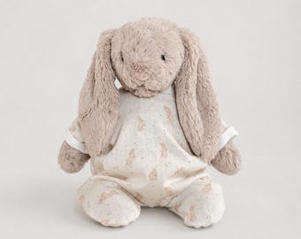 Kleding past tot 31 cm jellycat bunny - katoenen pyjama met konijnenprint