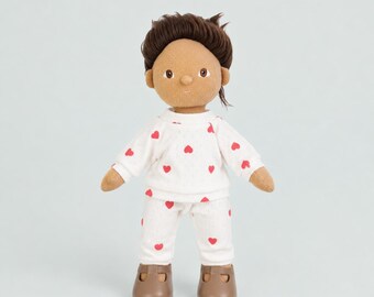 Dinkum Doll Clothes, Red Hearts Outfit, Fits 36cm Baby Born