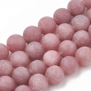 8mm Aventurine Gemstone Beads Stone Beads (10 beads) Round Smooth Frosted Stone Beads Lavender Purple Stone Beads