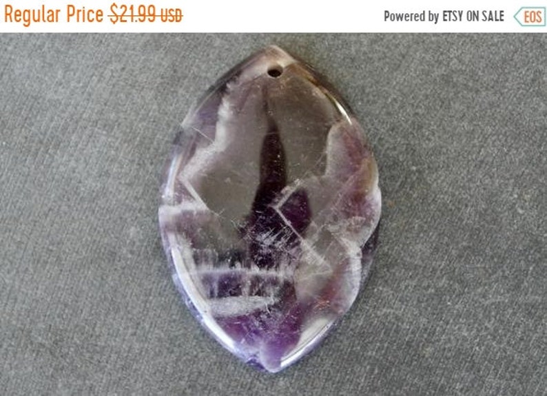 47x32x7mm Purple Huge Amethyst Pendant Smooth Amethyst Marquise Stone Pendant Large A 25/% off SALE 47mm Natural Purple Amethyst Pendant