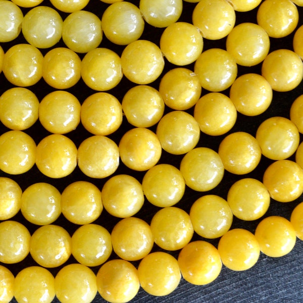 Yellow Stone Beads Etsy