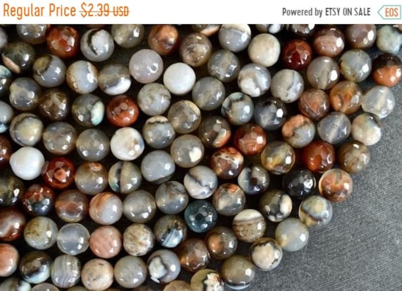 PREMIUM QUALITY GEMSTONE FIRE AGATE FACETED ROUND BEADS PEARL PINK 8mm 25 Beads
