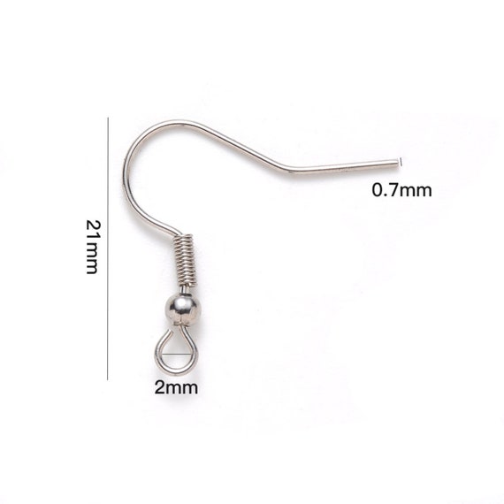 316 Surgical Stainless Steel Ear Wires Earring Hooks Jewelry