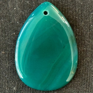 41mm Onyx Agate Teardrop Stone Pendant Green White Gemstone Pendant 41x29x5mm Natural Stone Dyed Striped Agate Teardrop (BG2)