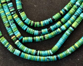 本物のブルーグリーンジャスパー 3 x 6 mm ヘイシ天然宝石 ルース