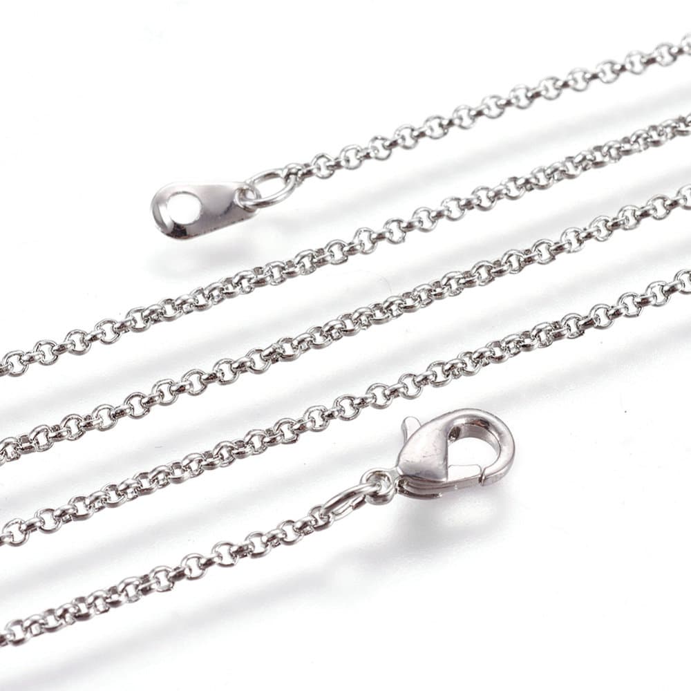 Platinum Necklace Etsy