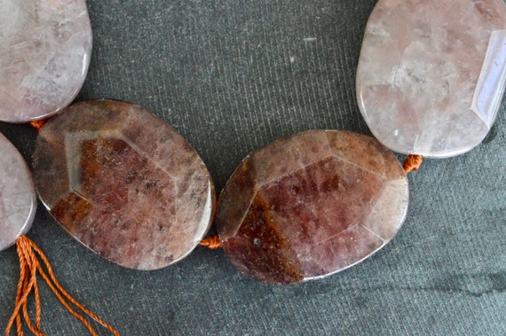 large flat stone beads