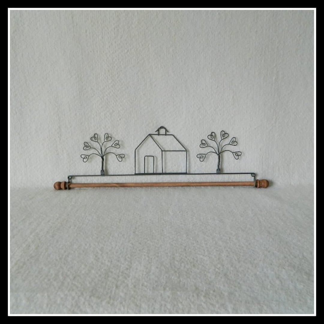 Schoolhouse Quilt Hanger Gray Wire 12, 16 or 22 Inches Wide Made in the