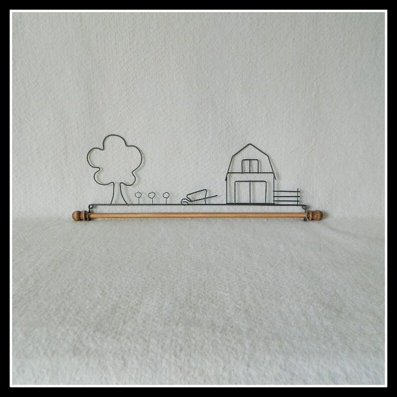 Farmyard Quilt Hanger Gray Wire 12 16 or 22 Inches Wide Etsy