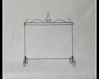 Heirloom Table Stand ~ 18 x 14 Inches ~ Dark Copper, Charcoal Black or Gray Wire ~ Made in the USA