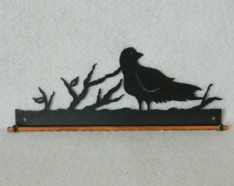 Stoney Bird Quilt Hanger ~ Charcoal Black Cut Steel 12 Inches Wide ~ Made in the USA