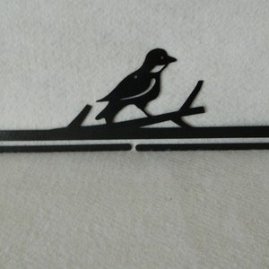Bird On A Branch Quilt Hanger ~ Charcoal Black Cut Steel ~ 18 or 28 Inches Wide ~ Made in the USA